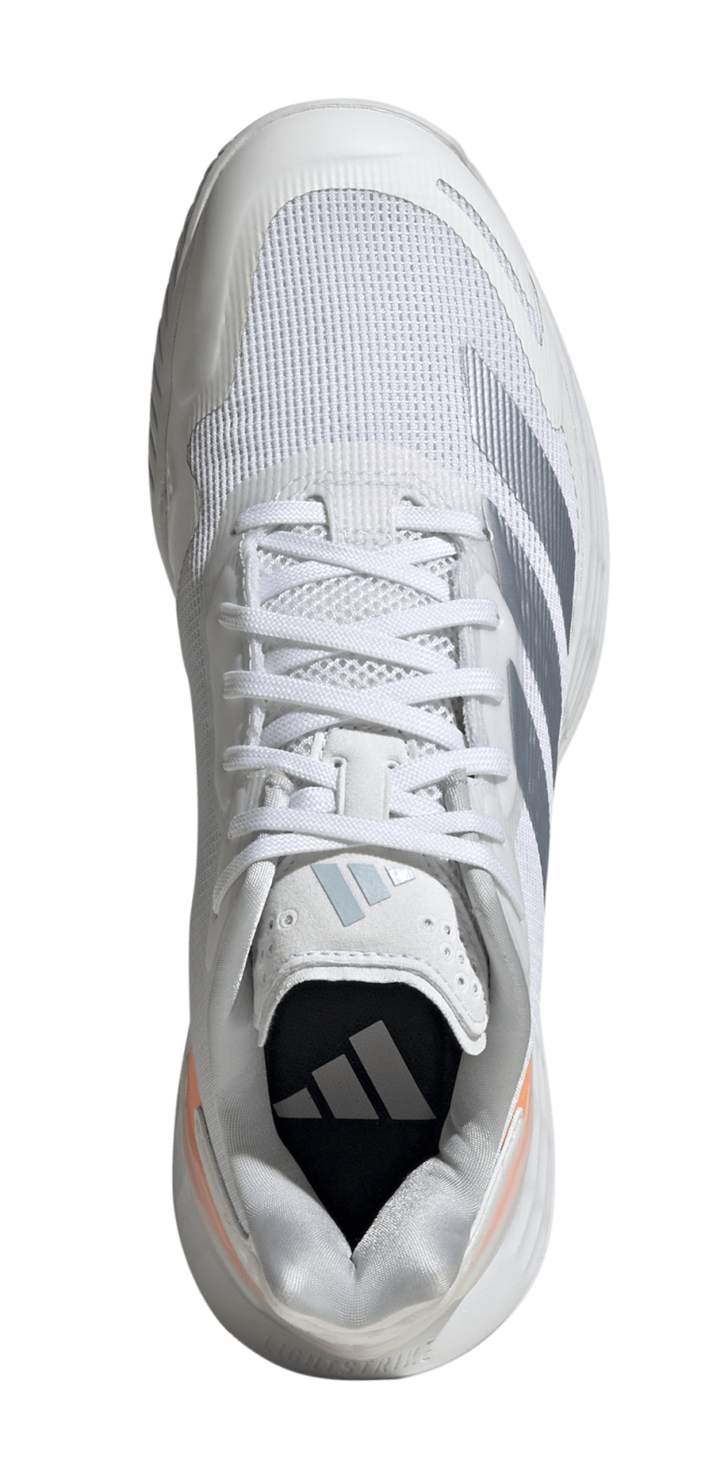 Женские теннисные кроссовки Adidas Defiant Speed 2 W - cloud white/halo blue/beam orange