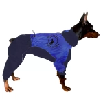 осенний комбинезон для собаки мальчика синий