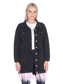 LIGVIANNI Джинсовая куртка Denim Jacket The Pink Flamingo