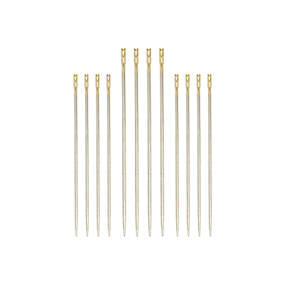 Иглы для шитья ручные "Gamma" HN-07 "для слабовидящих" 12 шт. в конверте с прозрачным дисплеем