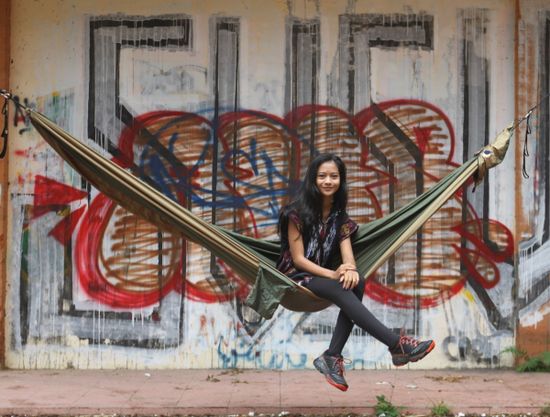 Двухместный гамак Ticket to the Moon Original Hammock Army Green/Brown