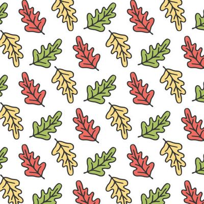 buy season fabric forest oak leaves colorful