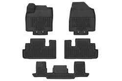 Коврики в салон для NISSAN Pathfinder, 2021-, 5 шт., 3 ряд раздельные сид. (полиуретан) KR7486T089CA