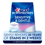 Отбеливающие полоски для зубов Crest 3D Whitestrips Sensitive Light