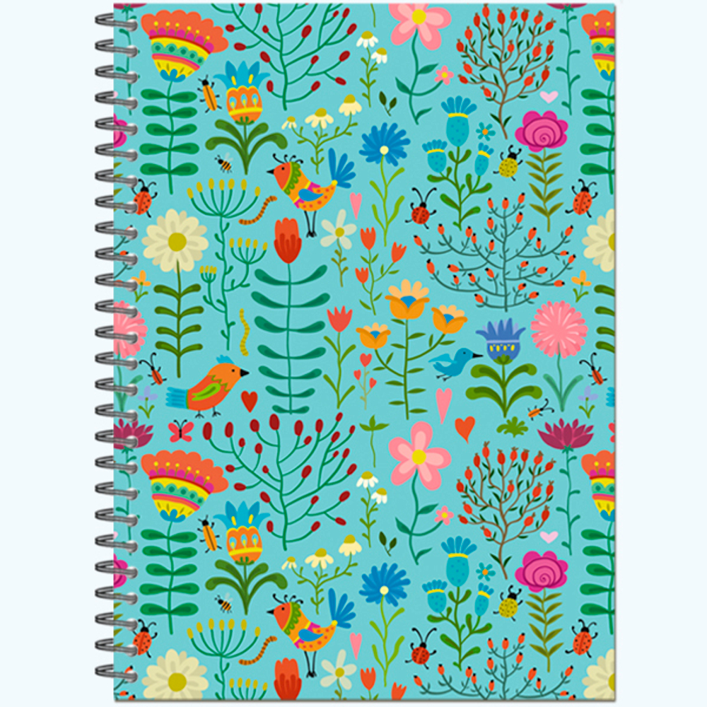 Блокнот-скетчбук SKETCHBOOK А5 с жесткой обложкой 60л. "Floral Meadow"