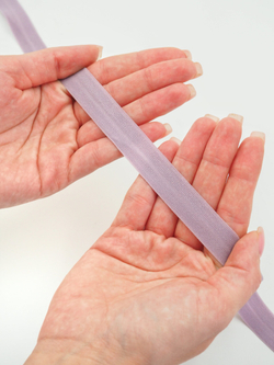 Бейка эластичная морской туман матовая ширина 15 мм