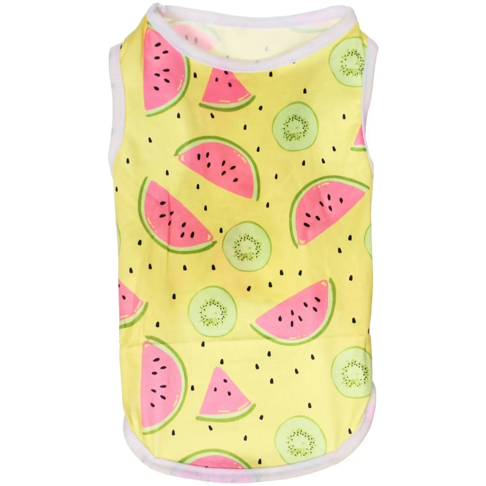 Майка для кошек и собак мелких пород «БРО на стиле», арбузики, размер S (длина спинки 26см, объем груди 32см, от 2 до 4кг)