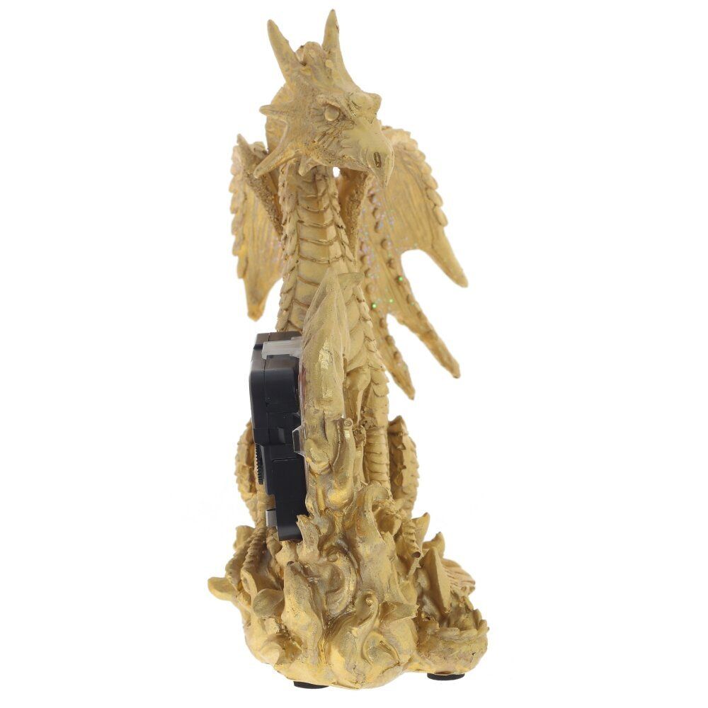 GAEM Фигурка декоративная "Дракон с часами" (ААх1), L18 W9,5 H21 см