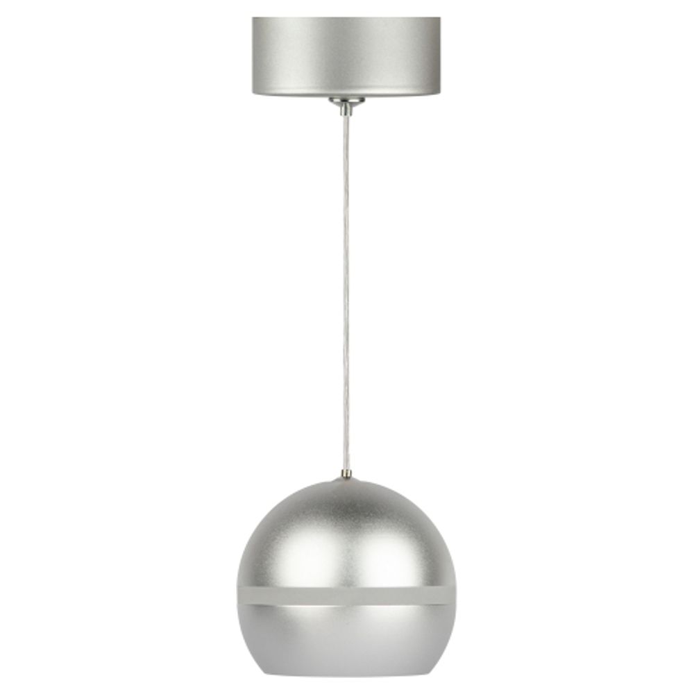 Светильник подвесной (подвес) ЭРА PL21 SL GX53 потолочный шар серебро | Подвесные светильники