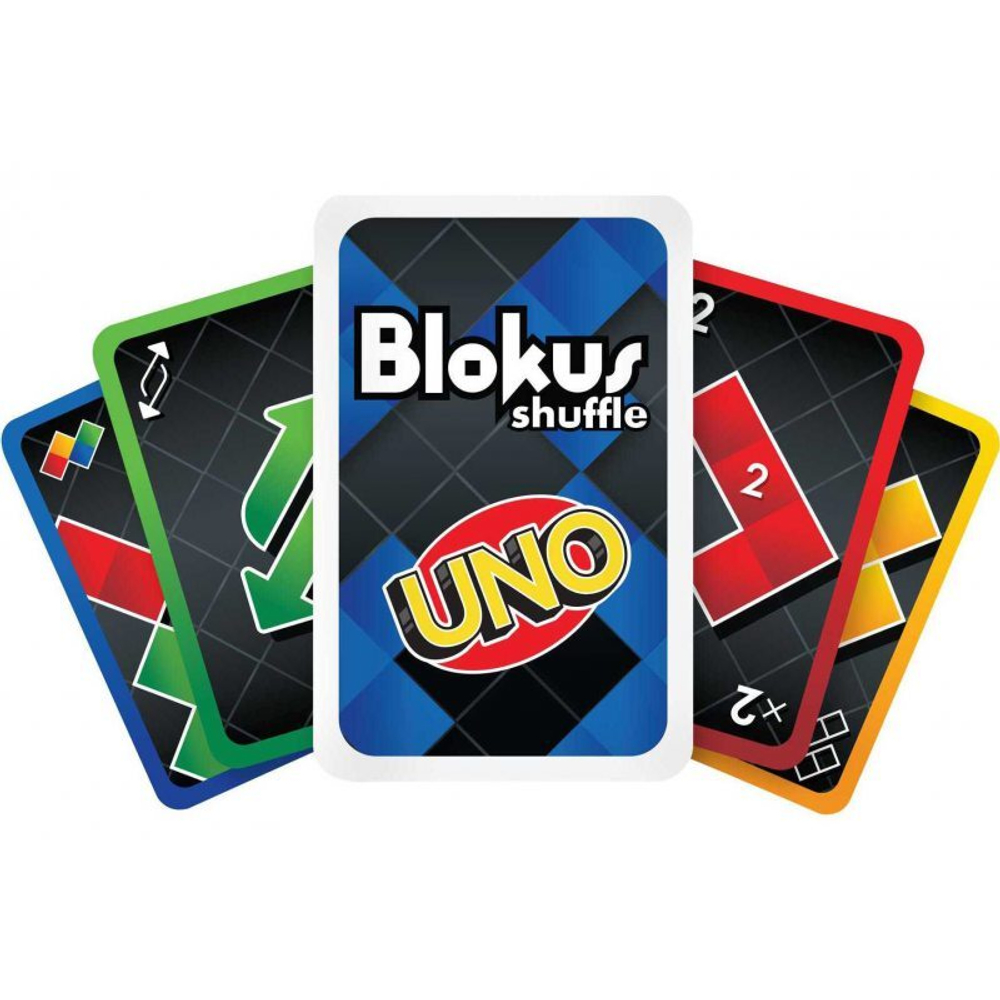 Mattel - Игра Blockus Shuffle с картами UNO GXV91 Edition