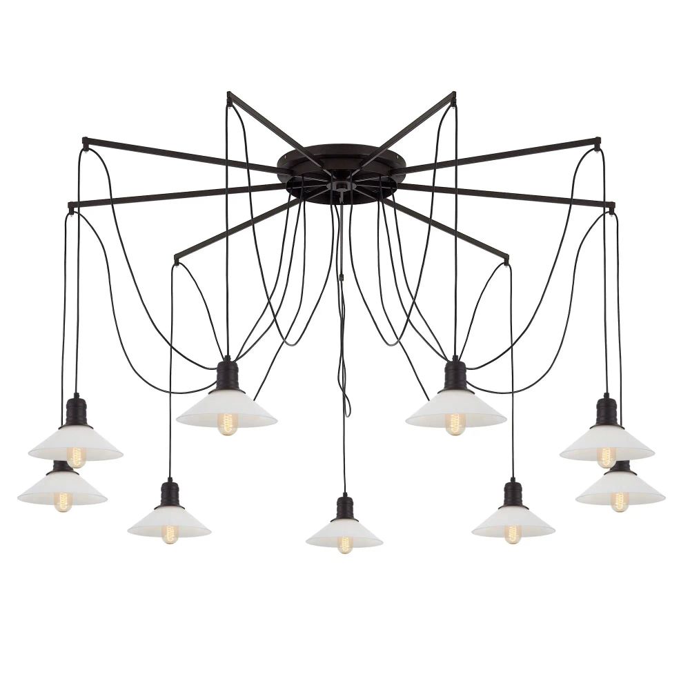 Citilux Эдисон CL451292 Люстра паук Венге