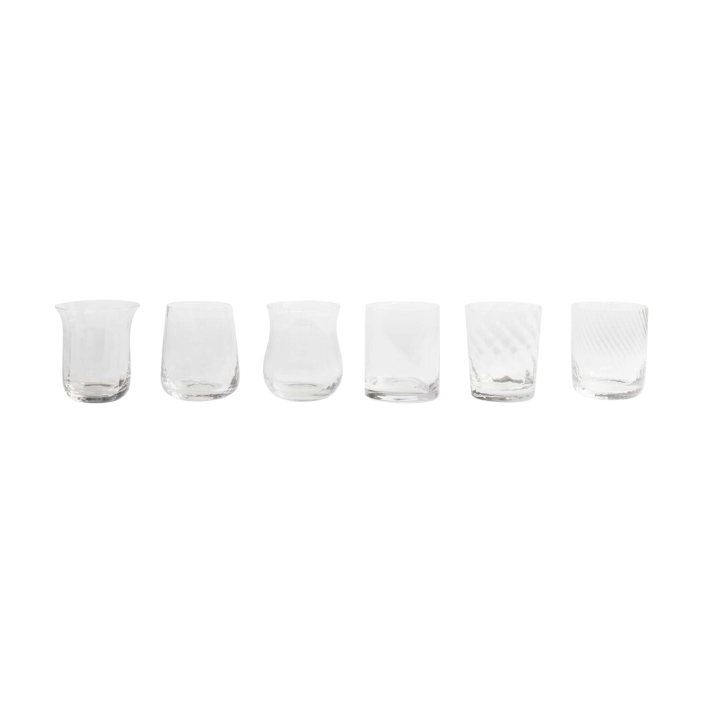 Набор стаканов Bitossi Home Texture Diseguale Clear, 6 шт.