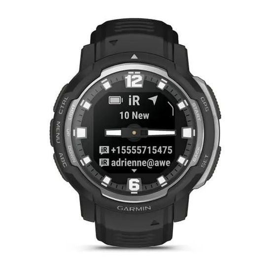 Умные часы Garmin Instinct Crossover - Standard Edition, черный