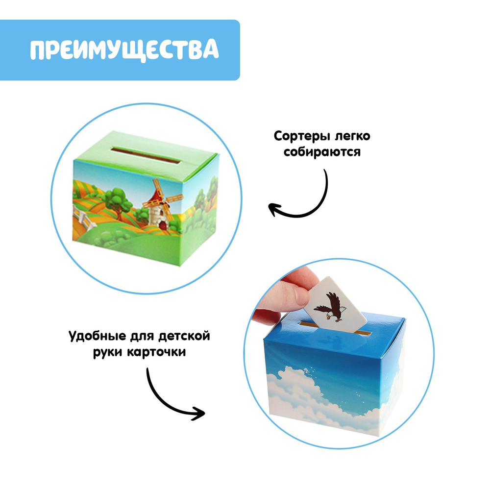 Сортер-копилка «Кто где живет» по методике Г. Домана