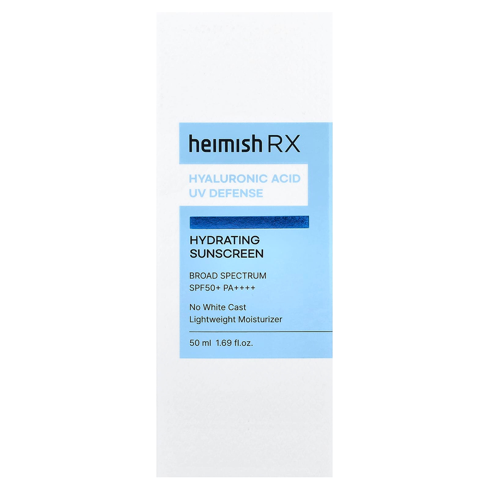 Heimish, увлажняющее солнцезащитное средство, SPF 50+ PA++++, 50 мл (1,69 жидк. унции)