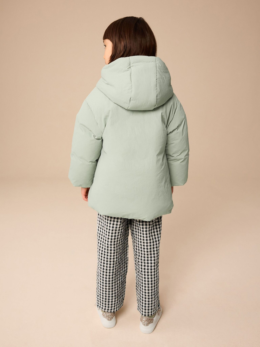 Куртка утепленная с капюшоном для девочки Next E25-189, Мятный