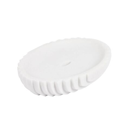 Мыльница из белого искусственного камня Ateneas