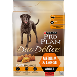 Purina Pro Plan Duo Delice Adult Medium&Large Сухой корм Про План Duo Delice для собак средних и крупных пород с говядиной, 2,5 кг