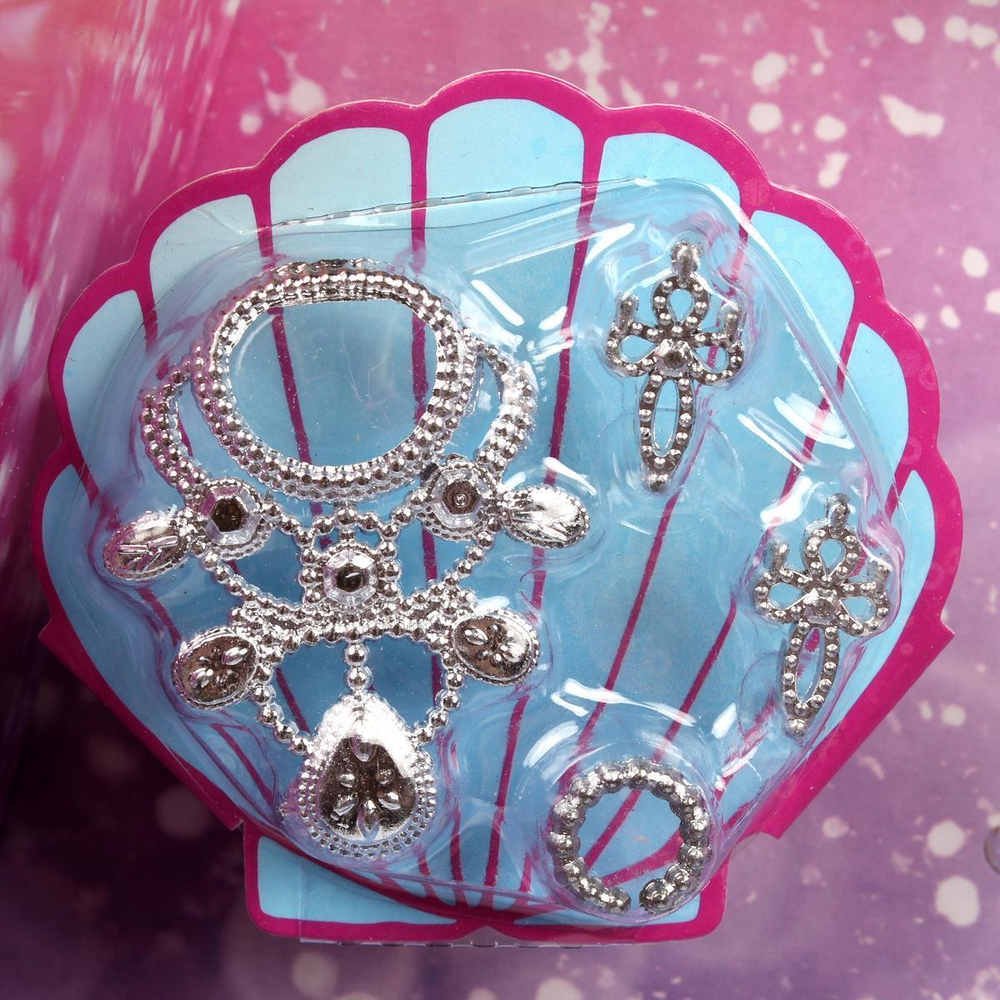 Русалка 32см, реал. глаза, пласт. хвост, аксес. (Likee girl)