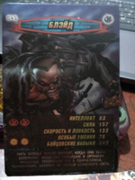 Коллекционная игровая карточка MARVEL Человек-Паук. Герои и Злодеи. № 41 "БЛЭЙД". Суперкарточка (оригинал)