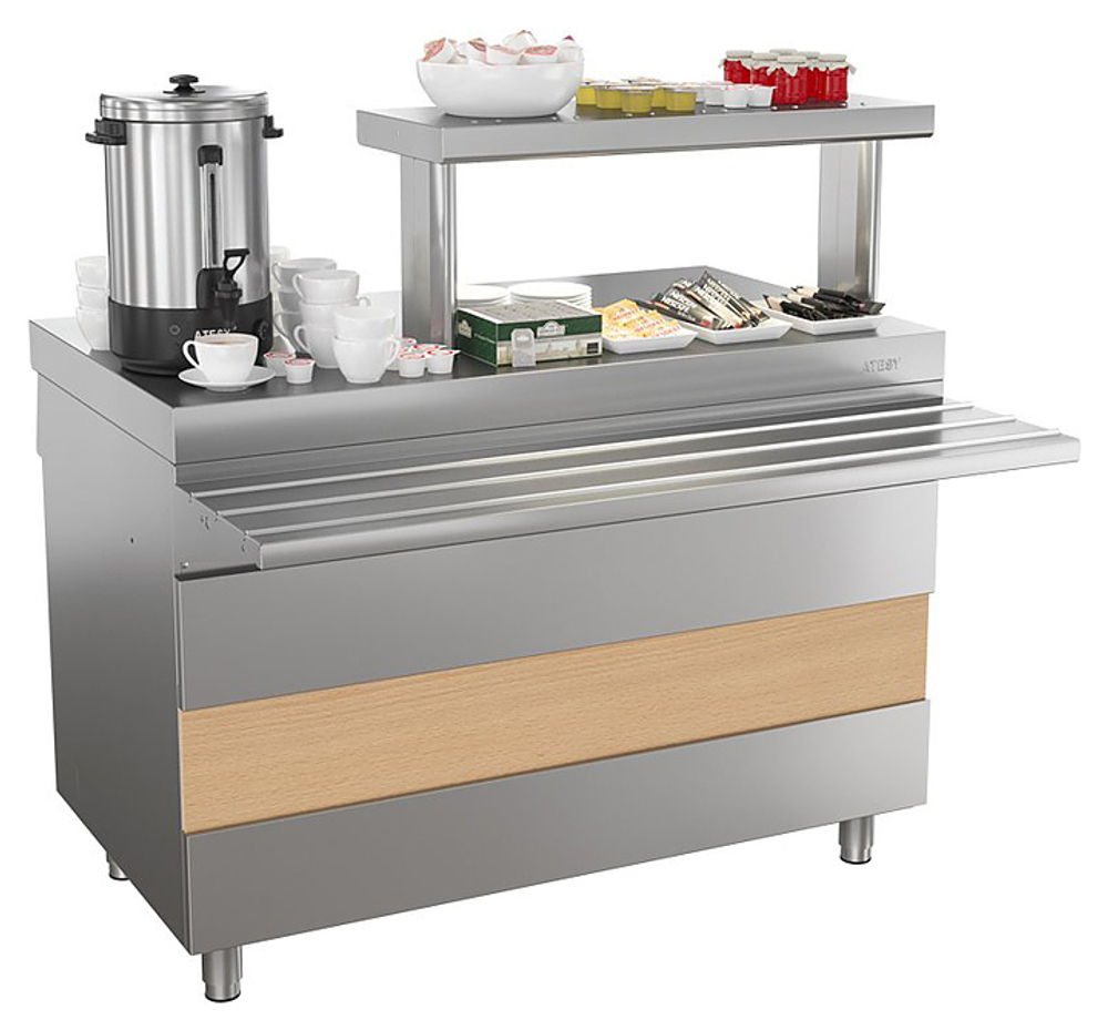 Прилавок для горячих напитков ATESY Ривьера ПГН-1200-02-О