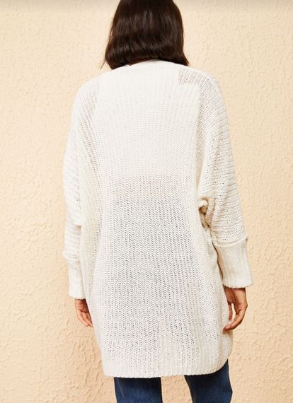 Qadın qolu qatlanan cibli jaket bej 10161015