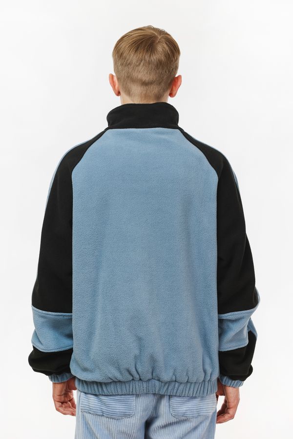 Толстовка Turbo fleece пыльно-синий/черный - фото 3