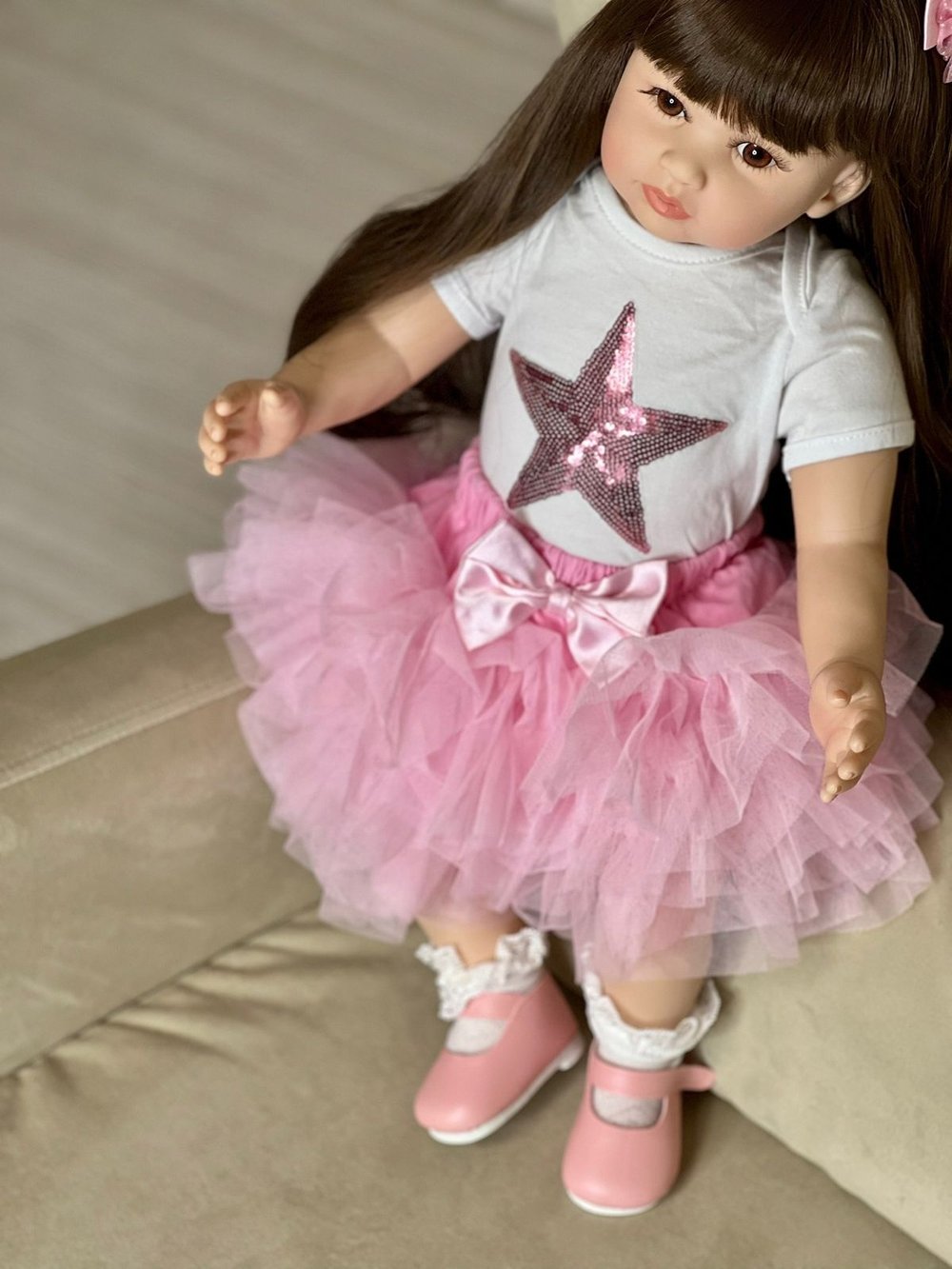 Кукла Реборн мягконабивная 60см в пакете (FA-153)