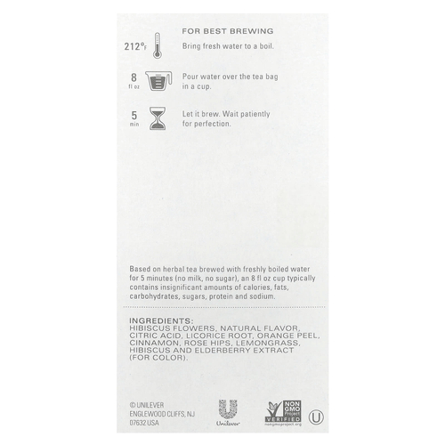 TAZO, Herbal Tea, Passion, без кофеина, 20 чайных пакетиков, 52 г (1,8 унции)