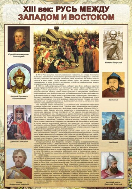 Стенд "Русь Между западом и востоком"