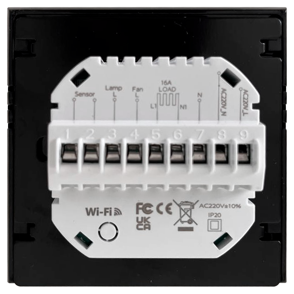 Steam&Water - Smart SAUNA CONTROLLER - Wi-fi контроллер управления электрокаменкой, в черном корпусе, в комплекте с термодатчиком и контактором