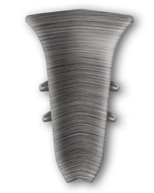 Угол внутренний для плинтуса 85мм "Идеал Классик", 187 Алюминий темный