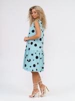 914 Сарафан "Горох/дымчато-голубой" SveTekst (Акция)