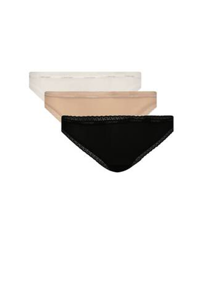 стринги 3 пары Calvin Klein Underwear - разноцветная(000QD3802E)