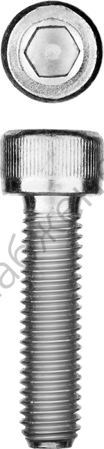 ЗУБР DIN 912 кл. пр. 8.8, М12 x 30 мм, винт свнутренним шестигранником, цинк, 5 кг, Профессионал (30318-12-030)