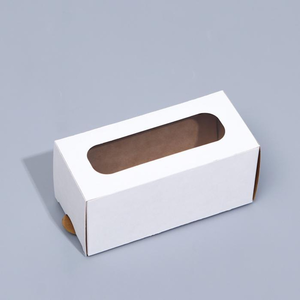 Коробка для макарони, белая, 12 х 5,5 х 5,5 см