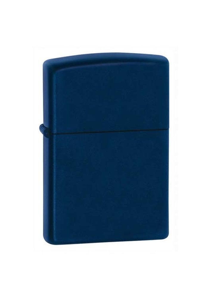 Зажигалка Zippo Navy Matte с покрытием Navy Matte, латунь/сталь, синяя, матовая, 36x12x56 мм