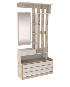 Прихожая ЯМАЙКА Яцпс-1 дуб крафт серый / кашемир