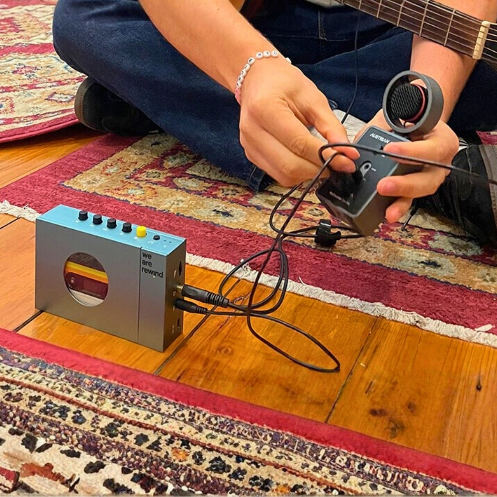 We Are Rewind Cassette Player Blue