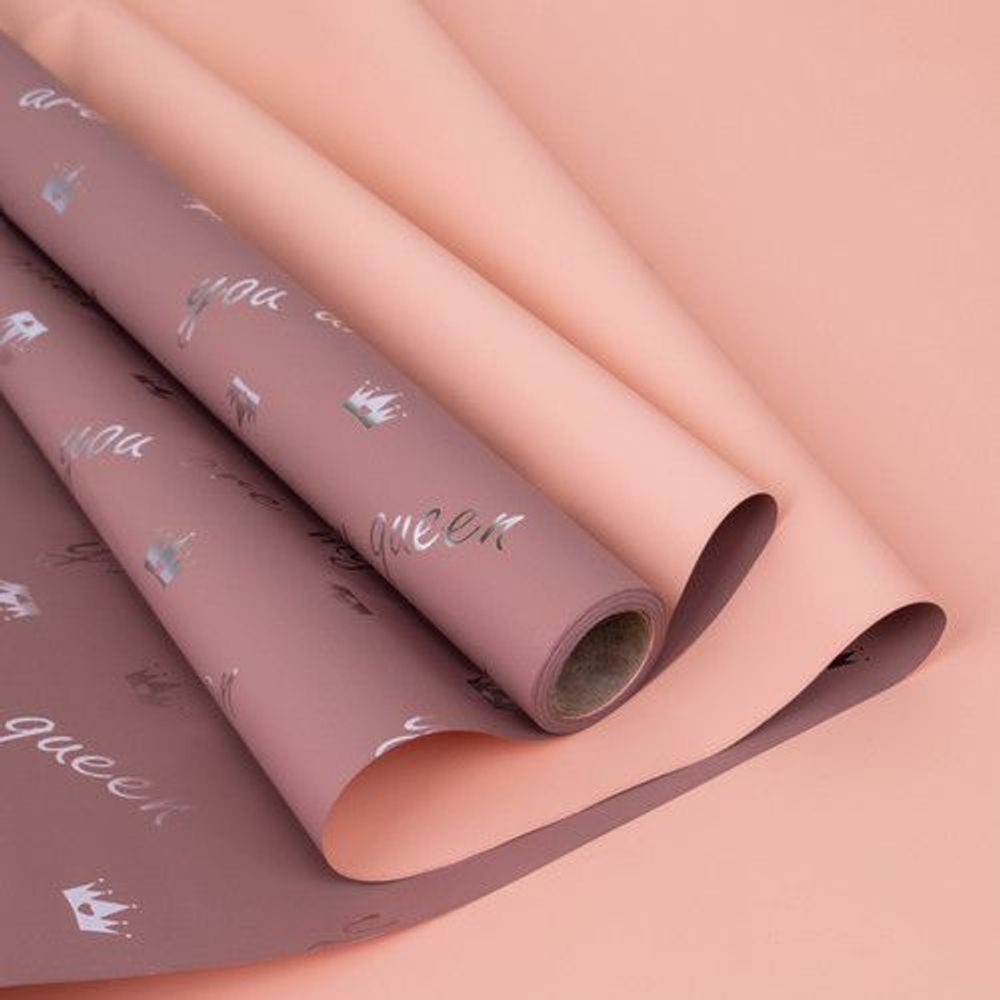 Пленка Королева 58*10м ЛАТУНЬ/ПЕРСИК