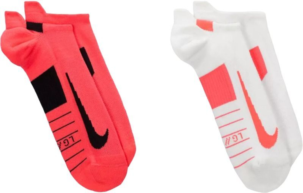 Теннисные носки Nike Multiplier No Show 2P - разноцветный