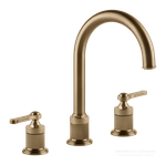 Смеситель для раковины Gessi Venti20, на 3 отверстия зонтичный, без донного клапана, цвет Warm Bronze Br. PVD
