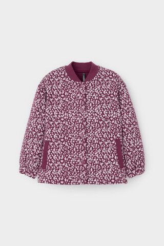 жакет  для девочки  КР 302574/насыщенная клюква,милые цветочки к497