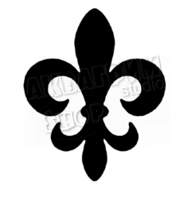 Трафарет для блеск тату "Вензель