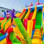 Коммерческий надувной батут «В гостях у дельфинов 2», 10*5*5 м