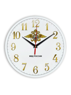 Часы на стену подарок день полиции МВД (0 / Рос. размер 1)