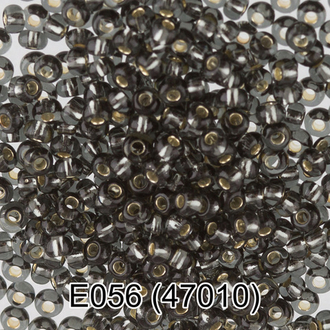 Бисер Чехия "GAMMA" круглый 5 10/0 2.3 мм E056 серый ( 47010 )