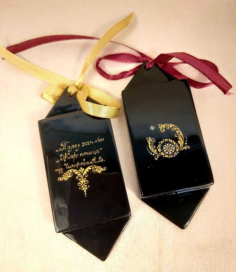 Набор ёлочных игрушек Конфеты с ручной росписью Палех "Сказки "