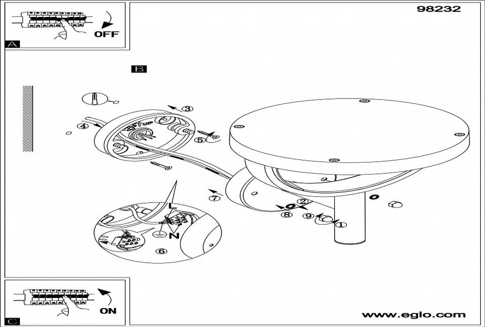 Светильник на штанге Eglo Francari 98232