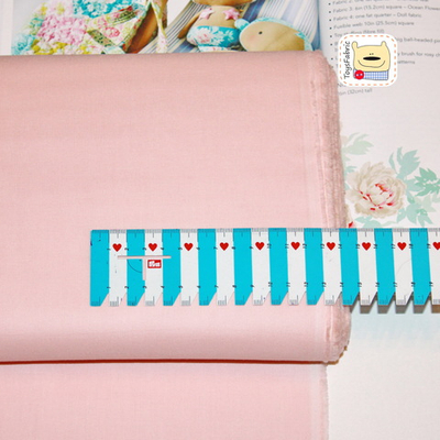 Ткань для пэчворка 124-15 (однотонный нежно розовый) 45х55см